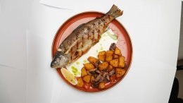 Форель на гриле