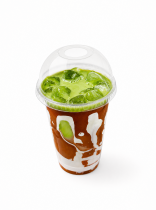 Iced Matcha in Chocolate with Strawberry